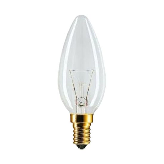 Лампа накаливания PHILIPS B35/STAND/E14/60W/230V/CL, свеча прозрачная
