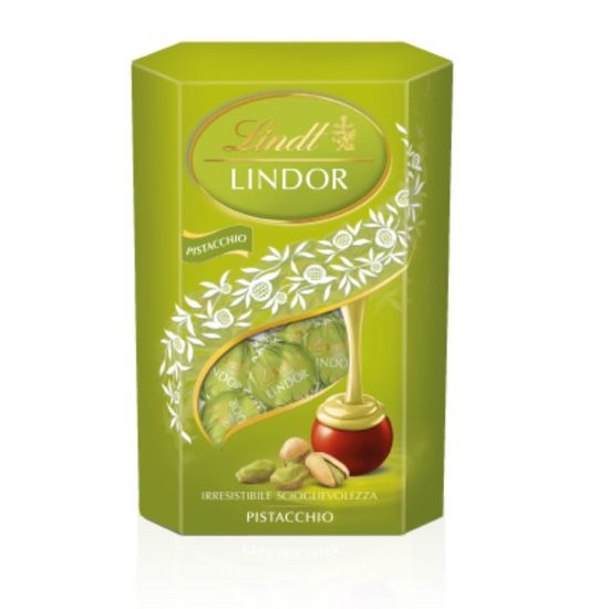 Praline LINDT Lindor, ciocolata cu fistic, 200 g