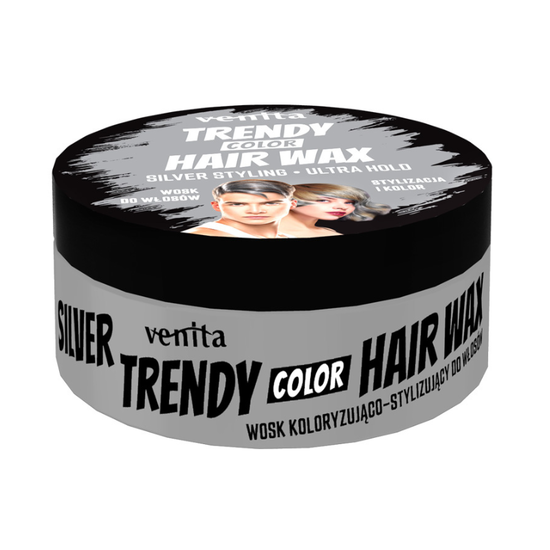 Воск для укладки волос VENITA Trendy Color, серебро, 75 г