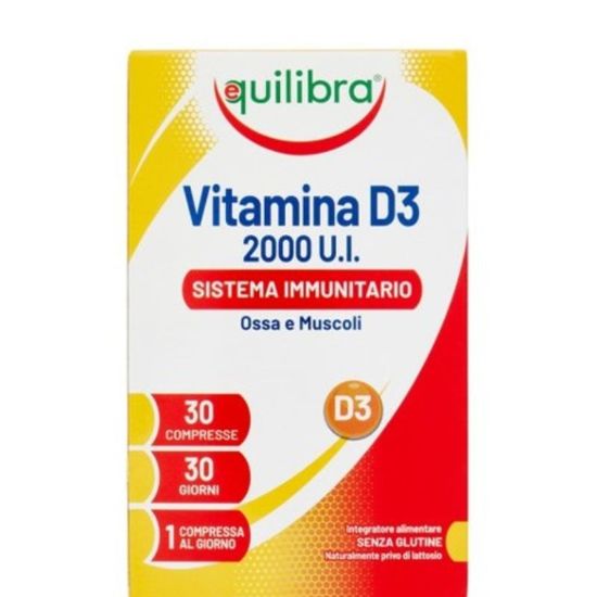 Comprimate EQUILIBRA Vitamina D3 2000 UI, N30