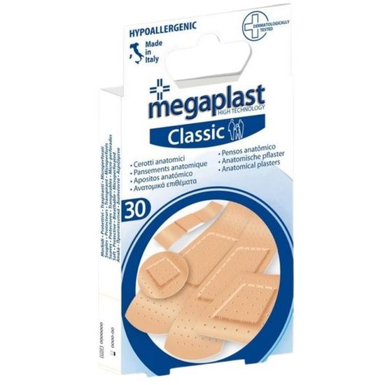 Emplastru MEGAPLAST Classic, 5 marimi, 30 buc
