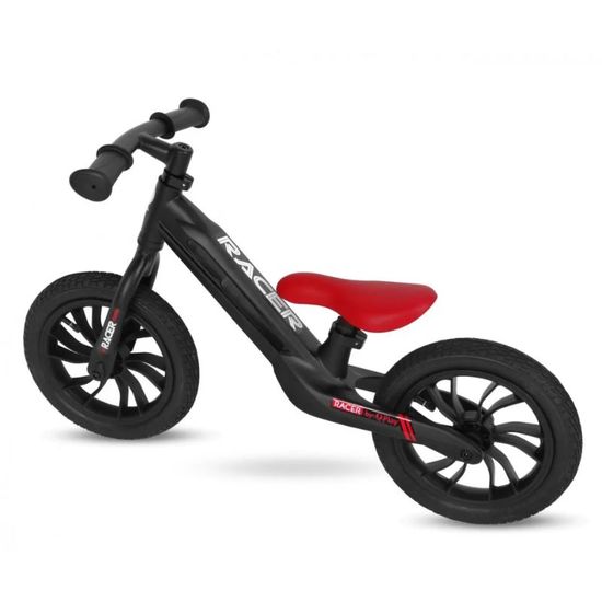 Bicicleta de alergare QPLAY Racer Black/Red, fara pedale, 4 image