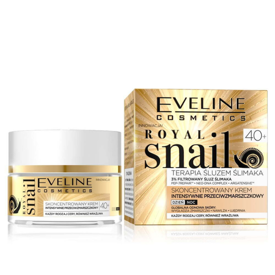 Крем для лица EVELINE Royal Snail 40+, против морщин, 50 мл