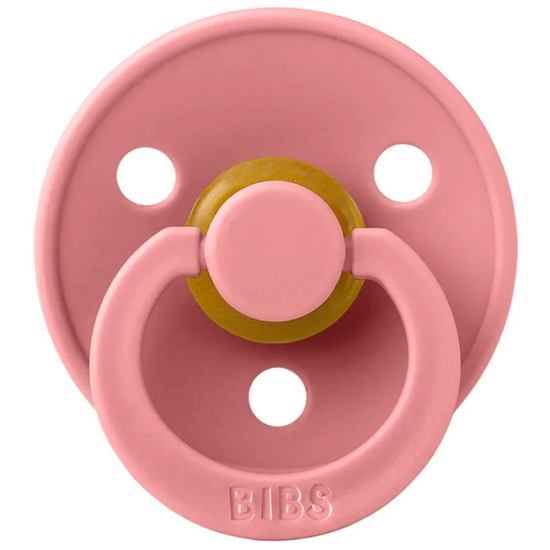 Suzeta rotunda BIBS Colour, din latex, (6-18 luni), Dusty Pink, 2 image