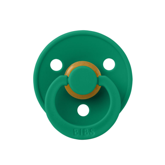 Пустышка круглая BIBS Colour, латексная, (0-6 месяцев), Evergreen, изображение 2