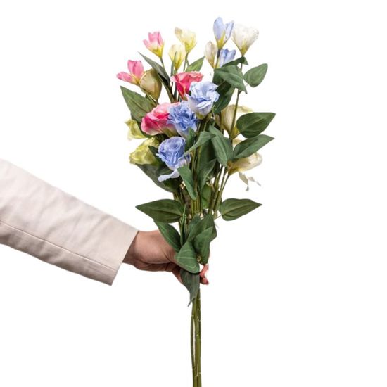 Цветок декоративный GS Эустома, разноцветная, 70см, 317455