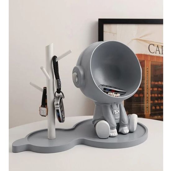 Figurina-suport pentru chei "Astronaut" 25.5 cm, ceramica, 2 image