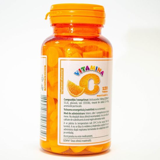 Витамин С 100 мг с Глюкозой и Вкусом Апельсина, №120, изображение 2