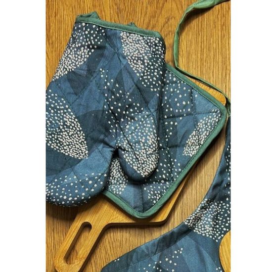 Перчатка и прихватка BUMBACEL Shades of Green, 26x18/20x20 см, изображение 2