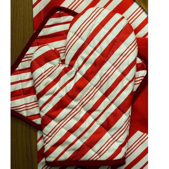 Перчатка и прихватка BUMBACEL Red Stripe, 26x18/20x20 см, изображение 2