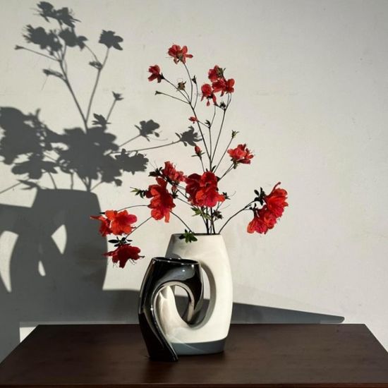 Vaza "Mariage" 33 cm, ceramica, 2 buc., 4 image