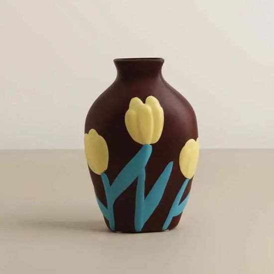 Vaza "Lalelele" 17.3 cm, ceramica, 2 image