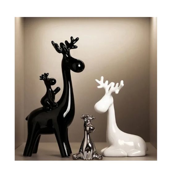 Figurine "Cerbi" 34.5 cm, ceramica, 3 buc., 2 image
