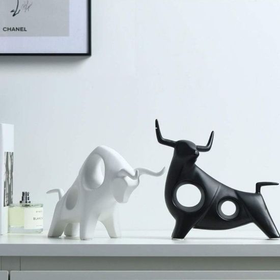 Фигурка "Белый бык" 26 см, керамика, изображение 2