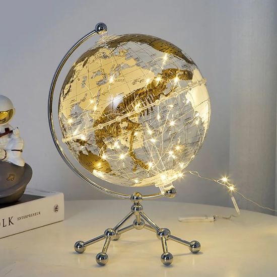 Глобус с подсветкой, 20 см, пластик, изображение 3