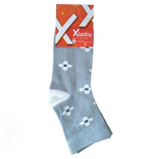 Носки детские X-BABY int-2, серый, размер 23-26