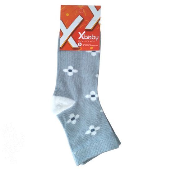 Носки детские X-BABY int-2, серый, размер 31-34