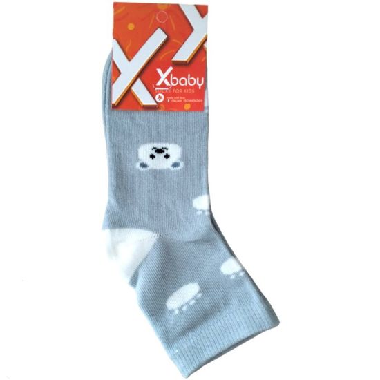 Носки детские X-BABY int-6, серый, размер 19-22