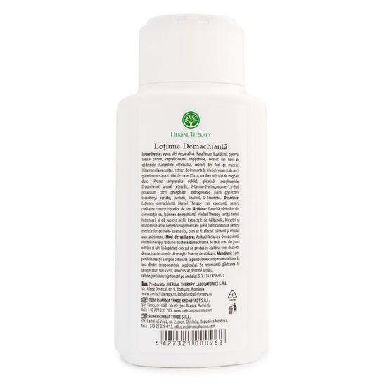 Lotiune demachianta cu extracte herbal naturale, 200 ml, 2 image
