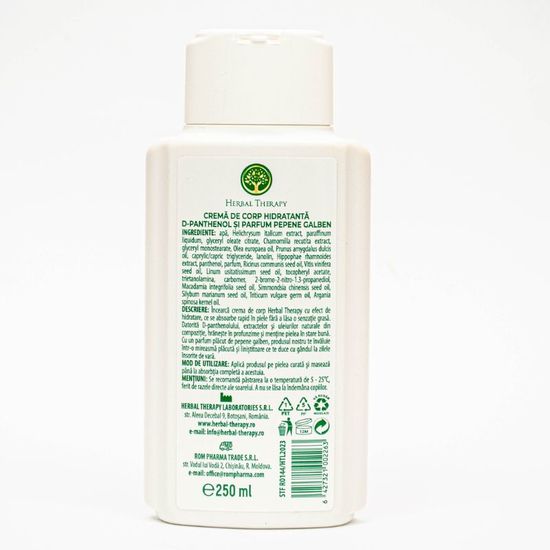 Crema de corp cu D-panthenol, uleiuri si extracte herbal, hidratanta, 250 ml, 2 image