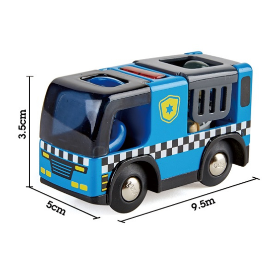 Masina de politie HAPE, cu figurine, 4 image