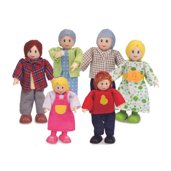 Детский набор мини-кукол HAPE, «Happy Family Caucasian», изображение 2
