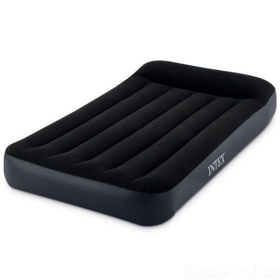 Saltea gonflabila INTEX Velur Classic, 137 x 191 x 25 cm, cu tetiera, pana la 272 kg