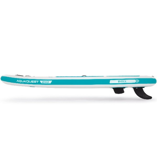 Placa pentru SUP surfing INTEX Aqua Quest 240, pompa, vasla, geanta, 244 x 76 x 13 cm, pana la 90 kg, 3 image
