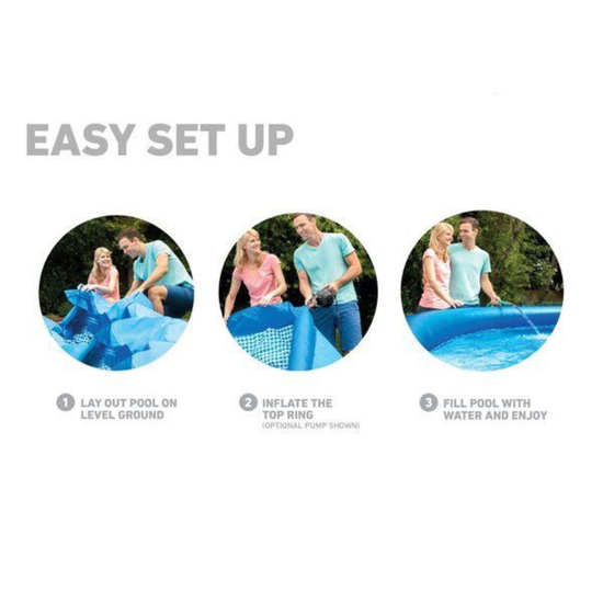Надувной бассейнс INTEX Easy Set, с фильтрующим насосом, 457 x 84 см, 9792 л, изображение 2