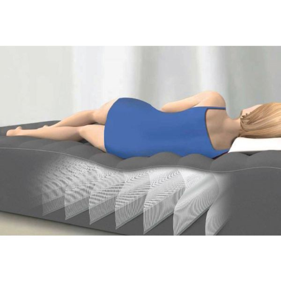 Надувная кровать INTEX Velur Comfort-Plush, встроенный электронасос 220В, 152 х 203 х 56 см, до 272 кг, изображение 2