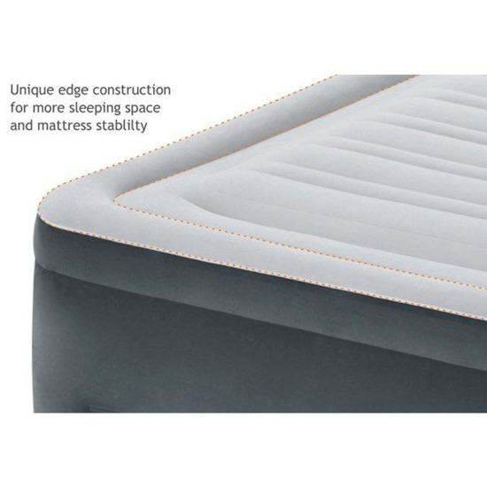 Надувная кровать INTEX Velur Comfort-Plush, встроенный электронасос 220В, 152 х 203 х 46 см, до 272 кг, изображение 2