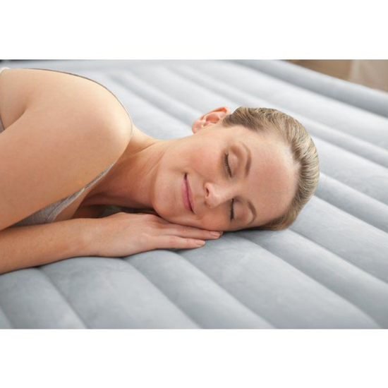 Надувная кровать INTEX Velur Comfort-Plush, встроенный электронасос 220В, 152 х 203 х 46 см, до 272 кг, изображение 4