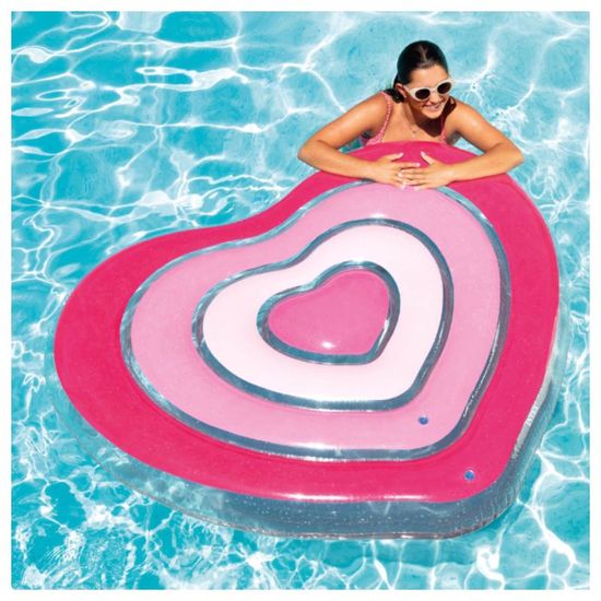 Надувной матрас-плот INTEX Сердце для плавания, 155 x 135 x 25 см, до 100 кг, изображение 2