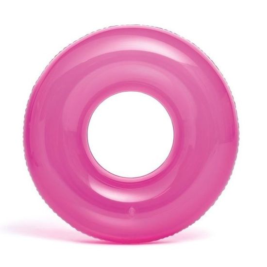 Cerc gonflabil INTEX Transparent, D 76 cm, pana la 40 kg, 8+, 3 culori