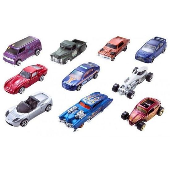 Набор автомобили HOT WHEELS, базовый, ассортимент, 10шт, изображение 2