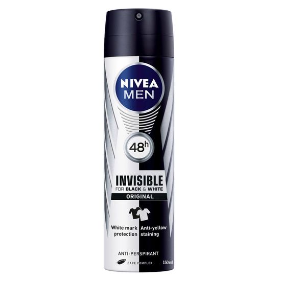 Дезодорант-спрей NIVEA Invisible, Черный и Белый, 150 мл