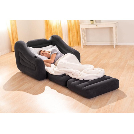 Надувное кресло-кровать INTEX Velur Sofa, 117 х 224 х 66 см, изображение 3