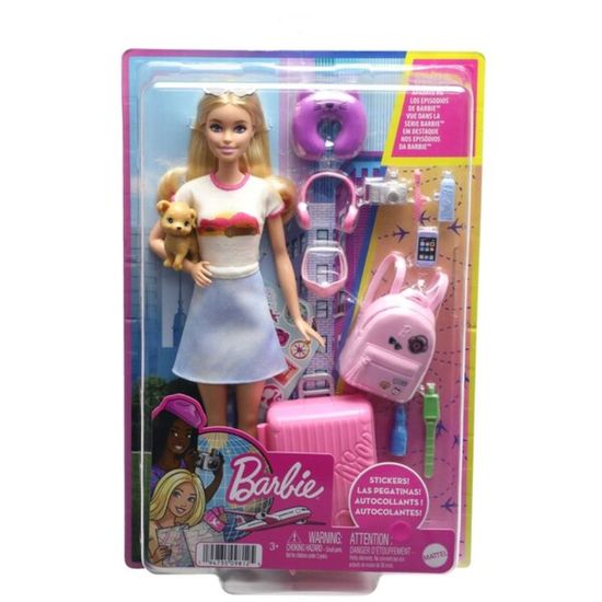 Игровой набор Barbie MATTEL Малибу, с аксессуарами и дорожным набором, изображение 2