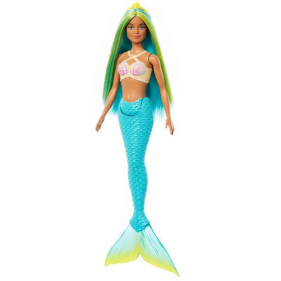 Papusa Barbie MATTEL Dreamtopia Sirena, cu par verde, 6 image