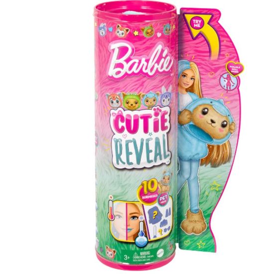 Papusa Barbie MATTEL Cutie Reveal, ursulet in costum de delfin de plus, 3 image