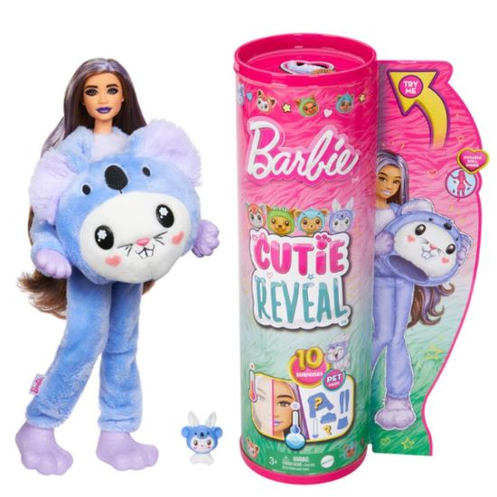 Papusa Barbie MATTEL Cutie Reveal, Iepuras In costum de koala de plus