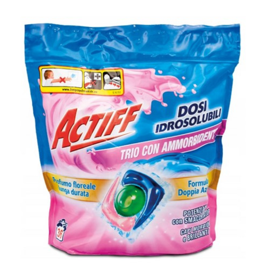 Detergent de rufe ACTIFF, capsule, 3in1, 36 buc