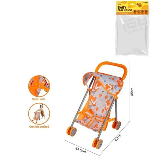 Прогулочная коляска ESSA для кукол, оранжевый принт, изображение 3