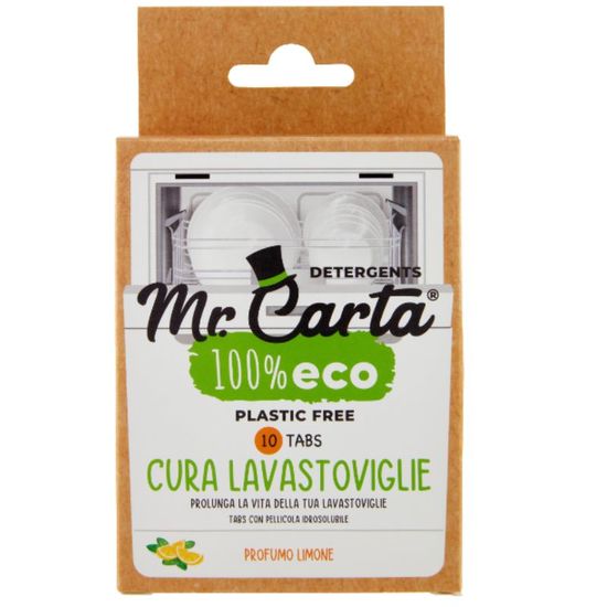 Solutie de ingrijit masina de spalat vase MR.CARTA, 10 tab
