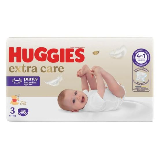 Chilotei pentru copii HUGGIES Extra Care Pants № 3, 6-11 kg, 48 buc
