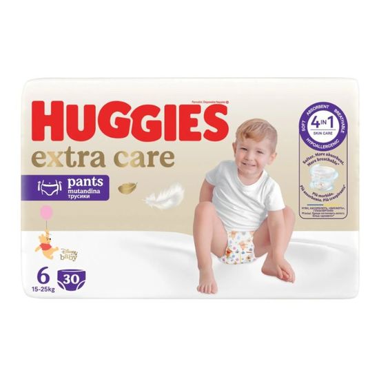Chilotei pentru copii HUGGIES Extra Care Pants № 6, 15-25 kg, 30 buc