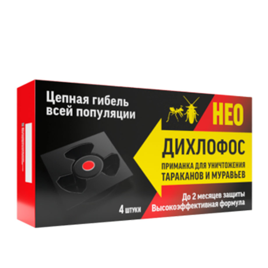 Приманки от тараканов и муравьев Дихлофос НЕО, 4 шт