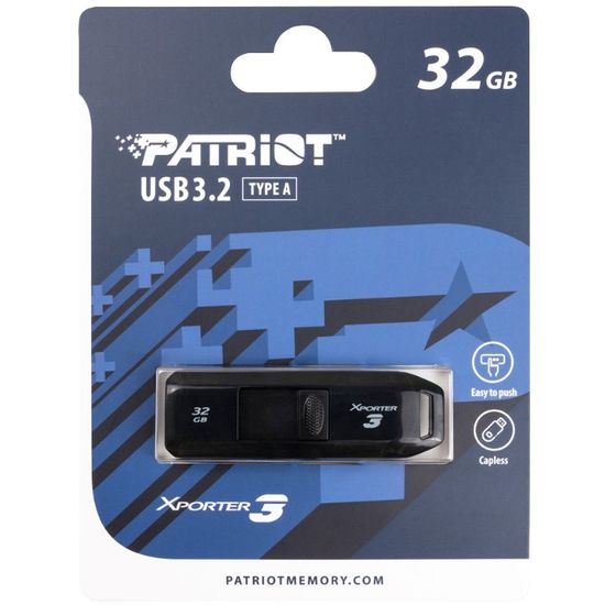 Stick PATRIOT USB 3.2, Xporter 3, Black, 32 GB, 5 image