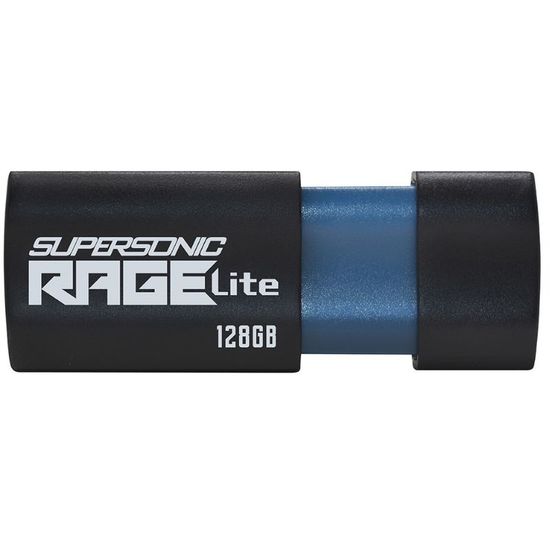 Накопитель PATRIOT USB 3.2, Supersonic Rage Lite, Black, 128 GB