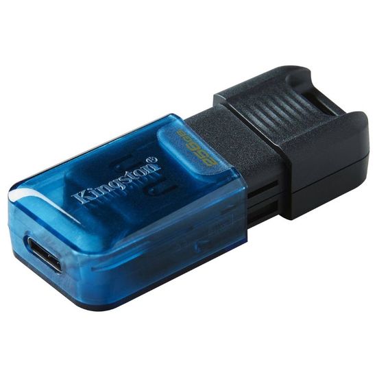 Накопитель KINGSTON USB-C 3.2, DataTraveler 80M, Black/Blue, 256 GB, изображение 2